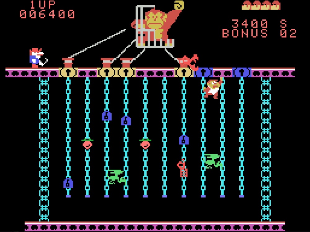Gameplay of Donkey Kong Junior for Colecovision